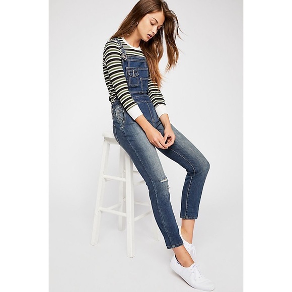 Free People Denim - Free People Washed Denim Overall